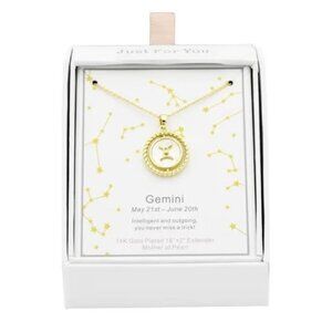 Initially Yours Zodiac GEMINI Pendant Necklace